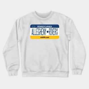 Allegheny River Recreational River license plate Crewneck Sweatshirt